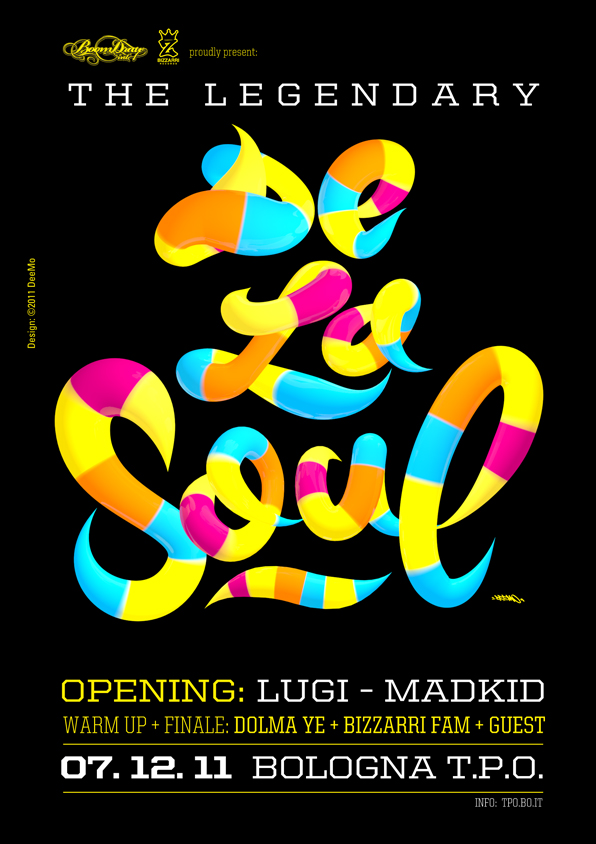 Live DE LA SOUL + Lugi + Mad Kid 7 Dicembre 2001 TPO - Bologna